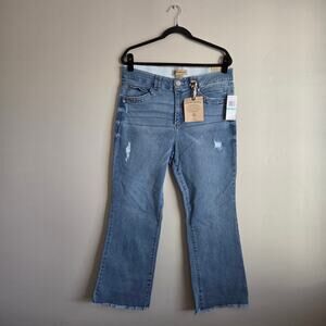 NWT Democracy "Curve Equality" / "Ab"solution Technology Blue Crop Jeans SZ 16